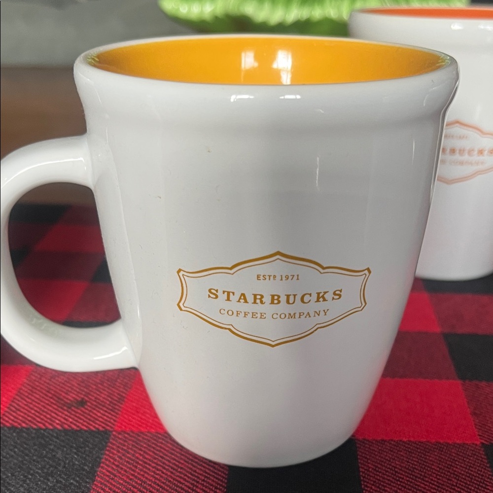 Starbucks White Mugs with Colorful Interiors - Picture 6 of 7